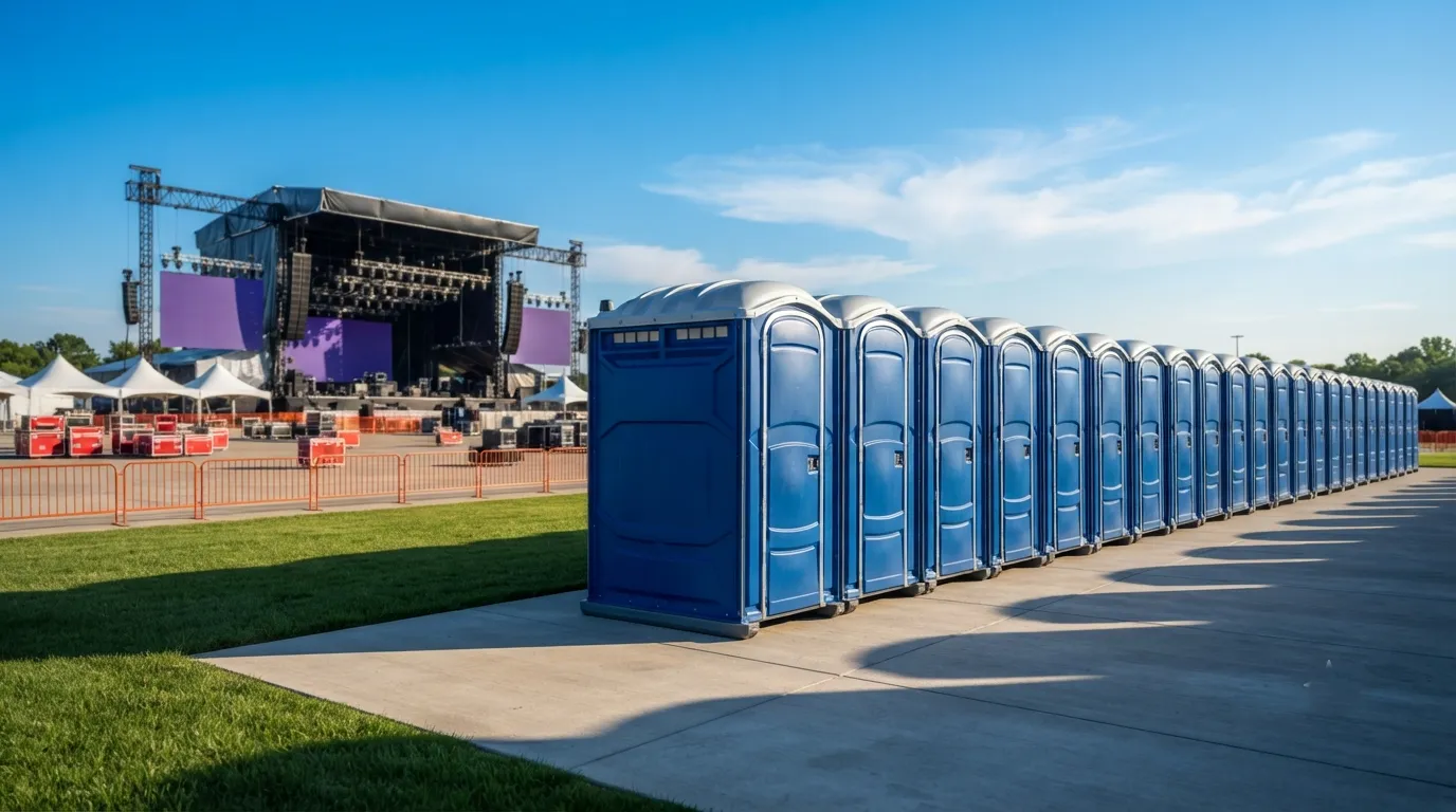 Porta potty in winter